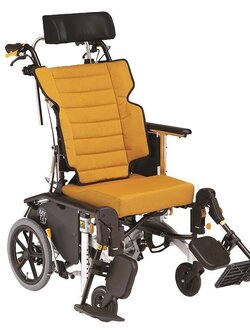 รถเข็นปรับเอนนอน แบรนด์ญี่ปุ่น Matsunaga Wheelchair (車いす) รุ่น MHCR3D พับได้ พกพาสะดวก ถอดชิ้นส่วนได้ นั่งสบาย ดีไซด์สวย