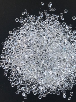 White topaz ไวท์โทปาสกลม 1.5 มม.5 กะรัต