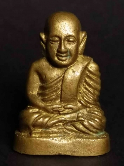 รหัสสินค้า พระกริ่ง พระหล่อ 013 รูปหล่อหลวงพ่อเงิน วัดบางคลาน เนื้อทองผสม ออกวัดดานน้อย จังหวัดพิจิตร