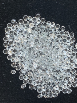 White topaz ไวท์โทปาสกลม 1.8 มม. 5 กะรัต