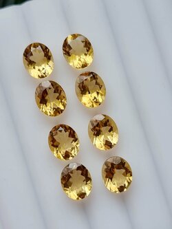 ซิทรินเข้มไข่ 9X11 มม. 1 เม็ด