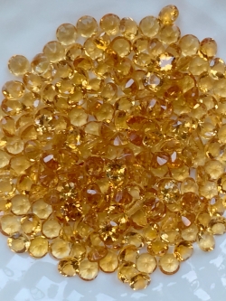 ซิทรินเข้มกลม 3.0 มม. 5 กะรัต