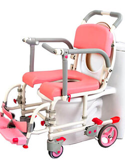 รถเข็นคร่อมสุขภัณฑ์ อาบน้ำ นั่งถ่าย อเนกประสงค์ Matsunaga Wheelchair SW-21W ผลิตภัณฑ์แบรนด์จากประเทศญี่ปุ่น