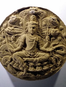 รหัสสินค้า จตุคามรามเทพ 128 จตุคามรามเทพ รุ่นมหาปาฏิหาริย์มั่งมีทรัพย์ เนื้อไม้เทพธาโร พระรายการนี้ให้เช่าบูชาแล้ว