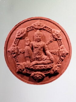 รหัสสินค้า จตุคามรามเทพ 756 องค์พ่อจตุคามรามเทพ รุ่น 1 เนื้อว่านแดง วัดเขาอ้อ จังหวัดพัทลุง สร้างปี 2550