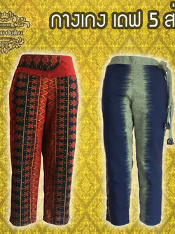 ชุดผ้าไทย กางเกงเดฟ 5 ส่วน D1