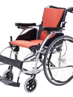 รถเข็นอลูมินัมอัลลอยด์คาร์ม่า รุ่น S-Ergo 106 (WheelChair KARMA SErgo 106) ผู้ใช้งานหน้าท้องใหญ่ นั่งสบาย พนักพิงหลังเอนได้ 3 ระดับ ของแท้ รับประกันศูนย์ไทย 5 ปี