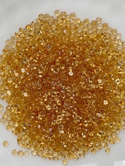 Citrine ซิทรินกลม 1.2 มม. 5 กะรัต