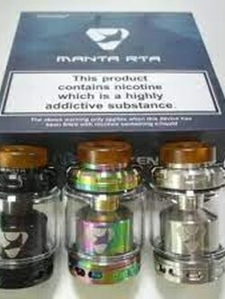 แก้วอะไหล่ ไม่มีอะตอม Glass Tube for Manta RTA 24mm 3ml แก้วตรง