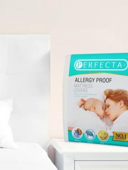 ผ้าปูที่นอนกันไรฝุ่น ขนาดเตียง 3.5 ฟุต แบรนด์ PERFECTA (เตียงเดี่ยว)