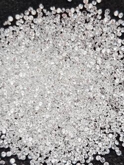 เพทายขาวกลมเจียรเหลี่ยม Size 0.9 มม. 1 กะรัต