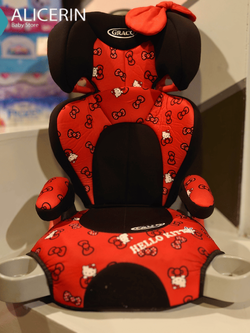 บูสเตอร์ Booster Seat "Graco" Junior Maxi Plus Limited Hello kitty ผ่านการตรวจมาตรฐานความปลอดภัยสินค้ามือสอง
