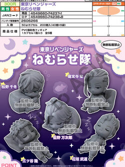 <ปิดด่วนPreorderถึง 6/12/2021>เปิดรับPreorder มีค่ามัดจำ 100 บาท TOKYO REVENGERS NEMURASETAI set of 5