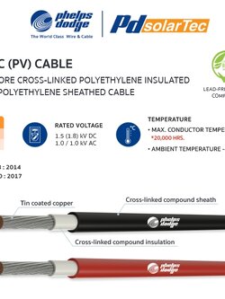 สายไฟโซล่าเซลล์ Photovoltaic (PV) Cable