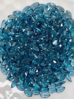 ลอนดอนบลูโทปาสมาคี 4X2 มม. 5 กะรัต