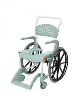 รถเข็นอาบน้ำ นั่งถ่าย อเนกประสงค์ Etac อีแทค คลีน ล้อหลังใหญ่ 24 นิ้ว เบาะกว้าง 48 ซม. สูง 55 ซม. แบรนด์จากประเทศสวีเดน รับประกันศูนย์ 1 ปี