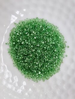 ซาโวไรท์กลม 1.1 mm. 1 กะรัต