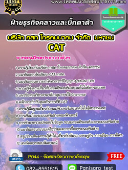 แนวข้อสอบฝ่ายธุรกิจคลาวและบิ๊กดาต้า CAT บริษัทกสท โทรคมนาคม จำกัด (มหาชน)