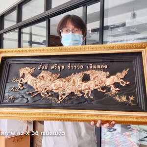 ภาพม้ามงคลเรียกทรัพย์ ความหมายดี ของขวัญตกแต่งบ้านเสริมฮวงจุ้ย