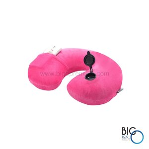 หมอนรองคอเป่าลม ผ้านุ่ม