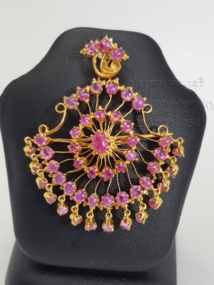 จี้อุบะทับทิมโบราณ