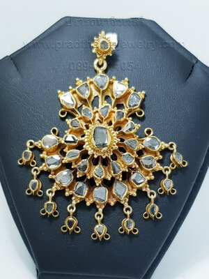 จี้อุบะโบราณเพชรซีก