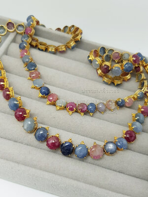 สร้อยทับทิมนิหล่าเส้นยาวรอบเส้น