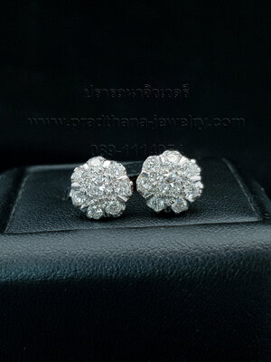 ต่างหูเพชรทรงรังแตน