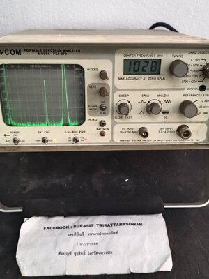 avcom portable spectrum analyzer psa-37d