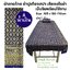 ผ้าปูเตียงลายไทยพิมพ์ทอง (Bed Sheet) ผ้าปูเตียงสปา ผ้าปูเตียงอโรม่า เย็บพับริม Thai style