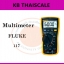 ดิจิตอลมัลติมิเตอร์ สำหรับช่างเทคนิคงานบริการด้านไฟฟ้า Fluke 117มัลติมิเตอร์ที่ให้ค่า True-rms ขนาดกะทัดรัด
