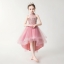 Gd3529- พร้อมส่งชุดออกงานเด็กหญิงสีชมพูกลีบบัว ชุดราตรีเด็กทรงหน้าสั้น-หลังยาวแบบเดรสหางปลาคอเต่า สวยสุดหรูด้วยขนนุ่มนิ่มไม่คัน
