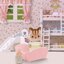 ตุ๊กตาเบบี้กระรอกวอลนัท พร้อมเปลนอนและขวดนม ซิลวาเนียนแท้ Walnut Squirrel Baby : Sylvanian Families