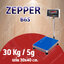 เครื่องชั่งดิจิตอล 30Kg เครื่องชั่งดิจิตอลแบบวางพื้น 30 กิโลกรัม ค่าละเอียด 5 กรัม ยี่ห้อ ZEPPER รุ่น B6S Series ขนาดแท่นชั่ง 30x40cm. (หัวอ่านสแตนเลส)