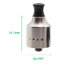 Cthulhu 1928 MTL RDA 22mm Single Coil แท้ สีเงิน