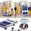 รถเข็นของ 4 ล้อ พับได้ พื้นเหล็ก รับน้ำหนัก 300kg ขอบยางกันกระแทกรอบคัน 360 องศา รถเข็น รถเข็นพับได้ Truck HomeHuk