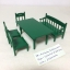 ชุดโต๊ะเก้าอี้ทานอาหารสีเขียววินเทจ ซิลวาเนียน Vintage Table & Chairs Set : Sylvanian Families