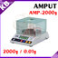 ตาชั่งดิจิตอล เครื่องชั่งดิจิตอล เครื่องชั่งแบบตั้งโต๊ะ Digital Scale 2kg ความละเอียด 0.01g ทศนิยม 2 ตำแหน่ง ยี่ห้อ AMPUT