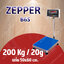 เครื่องชั่งดิจิตอล 200Kg เครื่องชั่งดิจิตอลแบบวางพื้น 200 กิโลกรัม ค่าละเอียด 20 กรัม ยี่ห้อ ZEPPER รุ่น B6S Series ขนาดแท่นชั่ง 50x60cm. (หัวอ่านสแตนเลส)