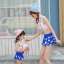 *พร้อมส่ง* ชุดว่ายน้ำ คู่แม่ลูก Icecream Swimsuit