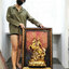 กรอบรูปมงคลเทพเจ้ากวนอูทรงม้าออกศึก ของขวัญเปิดบริษัทใหม่