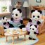 🏠 ตุ๊กตาครอบครัวหมีแพนด้าปุ๊กกี้ ซิลวาเนียนแท้ Pookie Panda Family : Sylvanian Families
