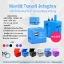 World Travel Adapter ปลั๊กสำหรับท่องเที่ยวทั่วโลก (USB 2 พอร์ต)