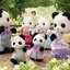 🏠 ตุ๊กตาครอบครัวหมีแพนด้าปุ๊กกี้ ซิลวาเนียนแท้ Pookie Panda Family : Sylvanian Families