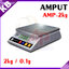 ตาชั่งดิจิตอล เครื่องชั่งดิจิตอล เครื่องชั่งตั้งโต๊ะ Digital Scale 2kg ความละเอียด 0.1g ยี่ห้อ AMPUT รุ่น APTP457A