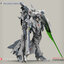 [Mechanicore] MG 1/100 ZMX-42 FIREHAWK ARCTIC COMBAT ver. + SHIELD (หรือ nightingale)