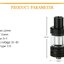 แก้วอะไหล่ ไม่มีอะตอม Glass Tube for PICO 75 w Melo 3 Mini 22mm 2ml