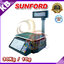เครื่องชั่งแสดงคำนวณราคา 30kg ความละเอียด 10g หน้าจอแสดงผล LCD ยี่ห้อ SUNFORD รุ่น RLS-1100 พร้อม Build In Printer -พร้อมใบตรวจรับรองจากสำนักงานกลางชั่งตวงวัด