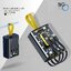 พาวเวอร์แบงค์ Mini แบบโปร่งมีไฟ Led - 10000 mAh