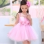 Gd31231- พร้อมส่งจากไทย ชุดเดรสออกงานเด็กสีชมพู
